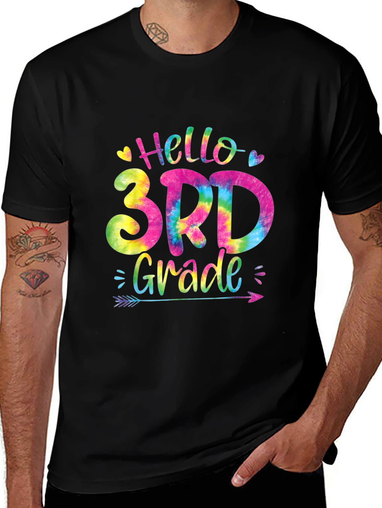 Hello 3rd Grade Tie Dye T-Shirt