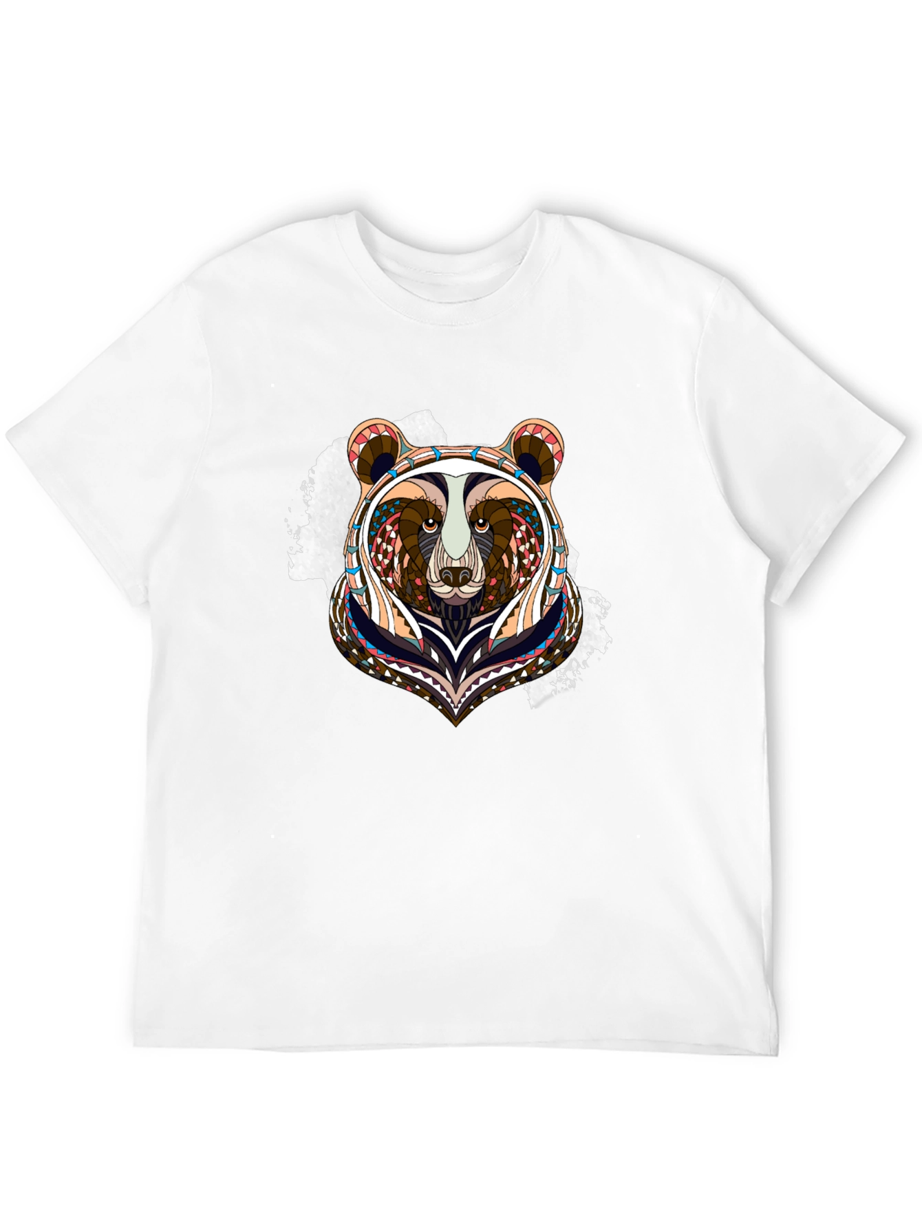 Bear Graphic Tee - Unique Tribal Design