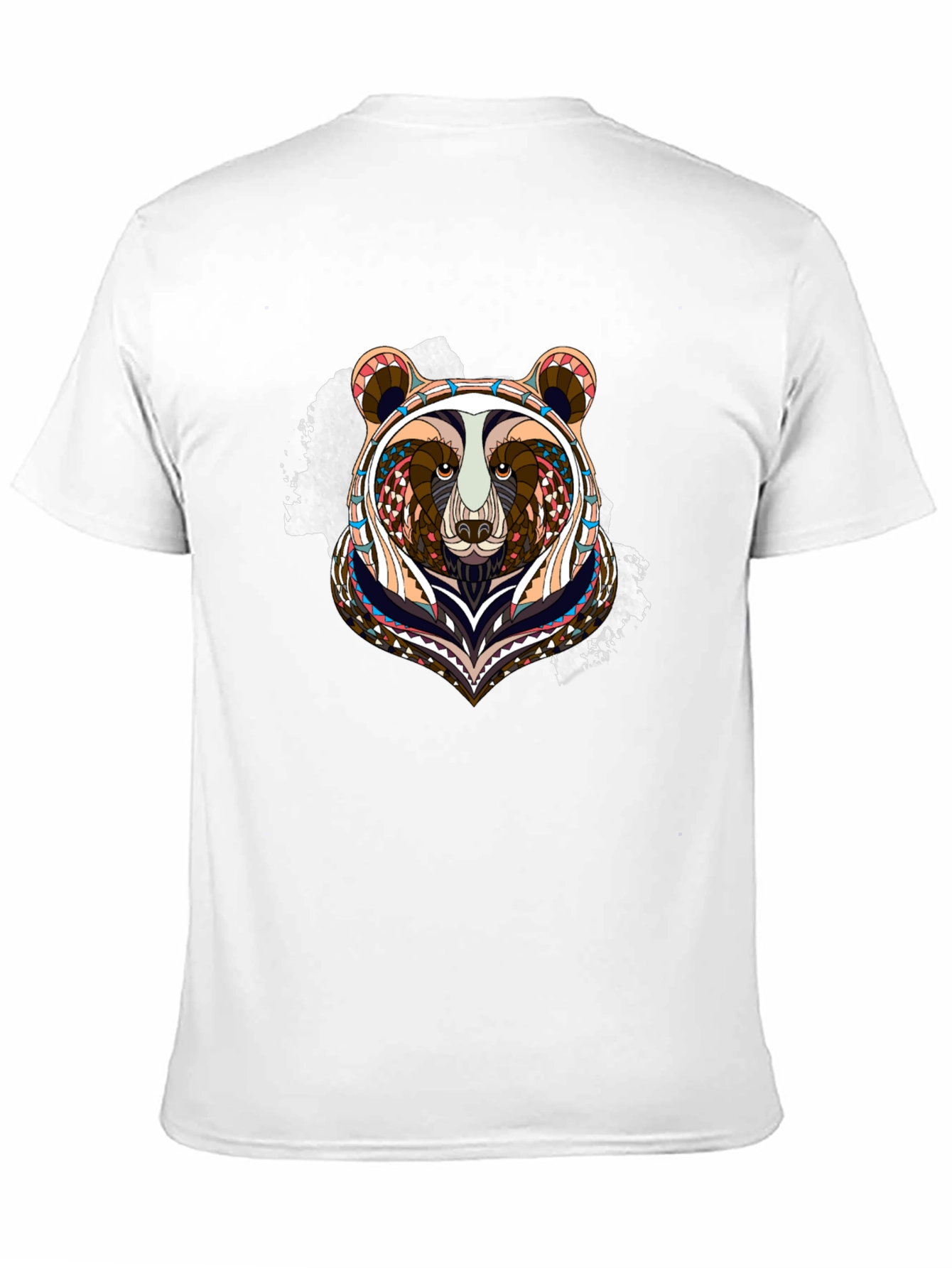 Bear Graphic Tee - Unique Tribal Design