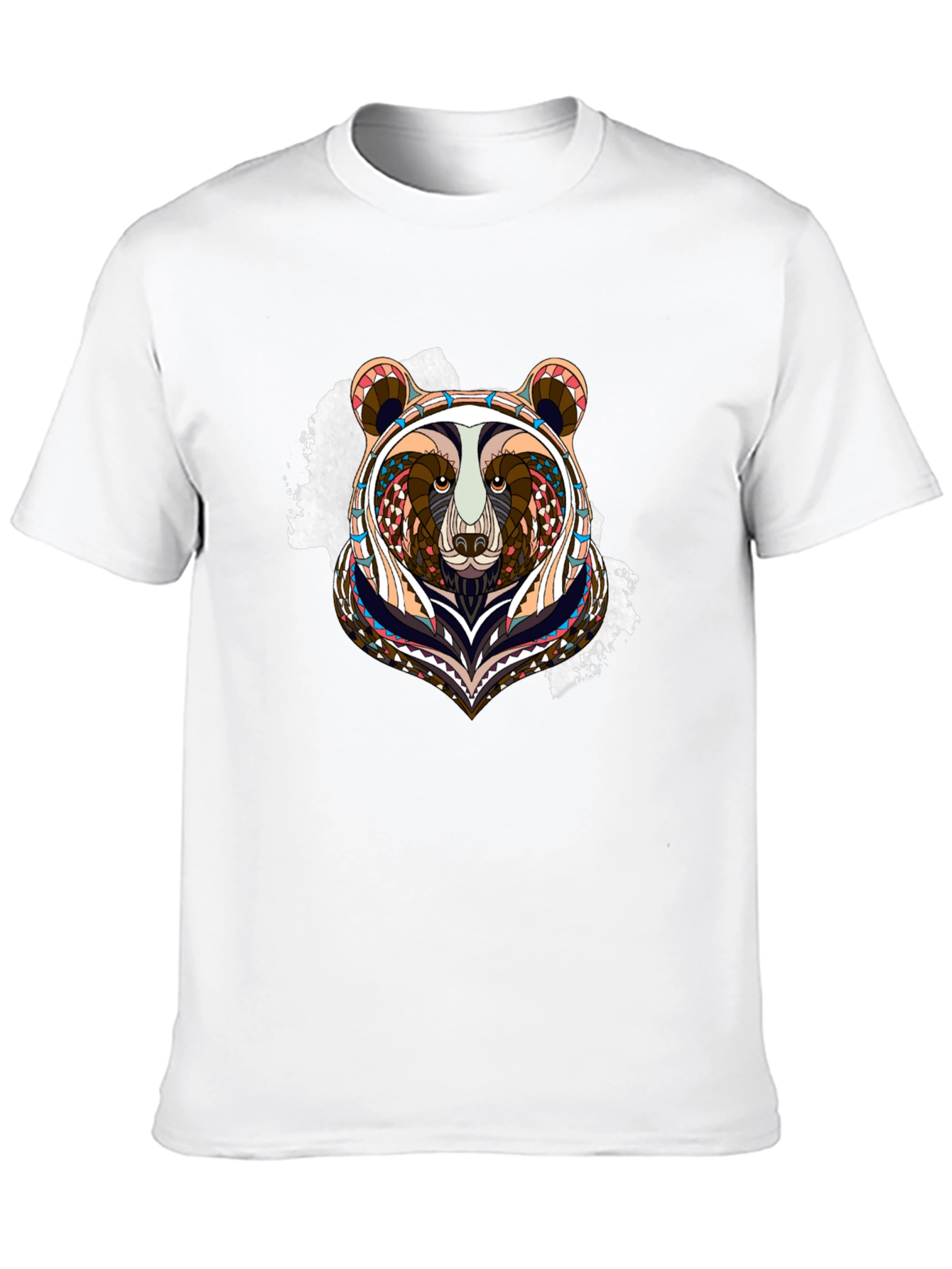 Bear Graphic Tee - Unique Tribal Design