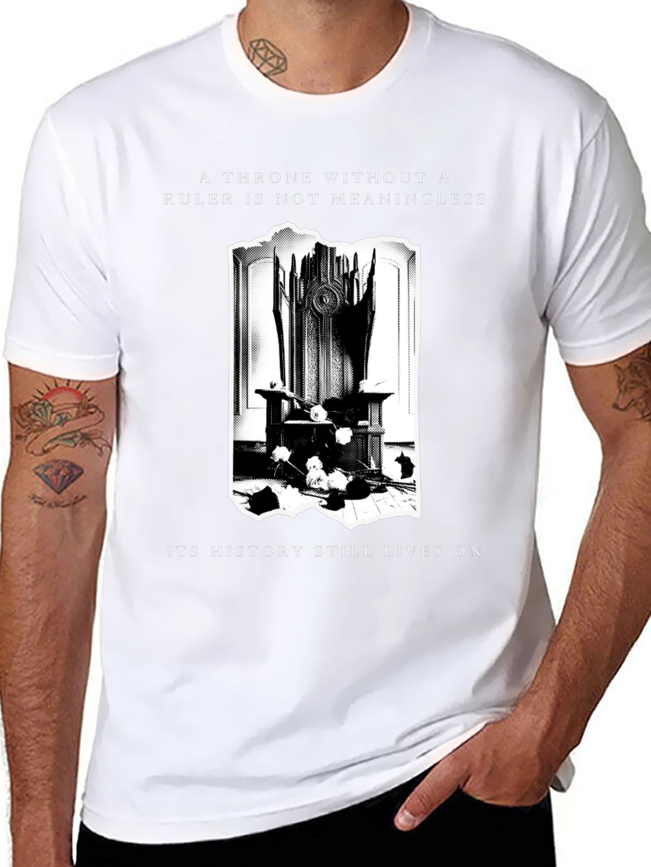 Throne History T-Shirt - Meaningful Rulerless Design