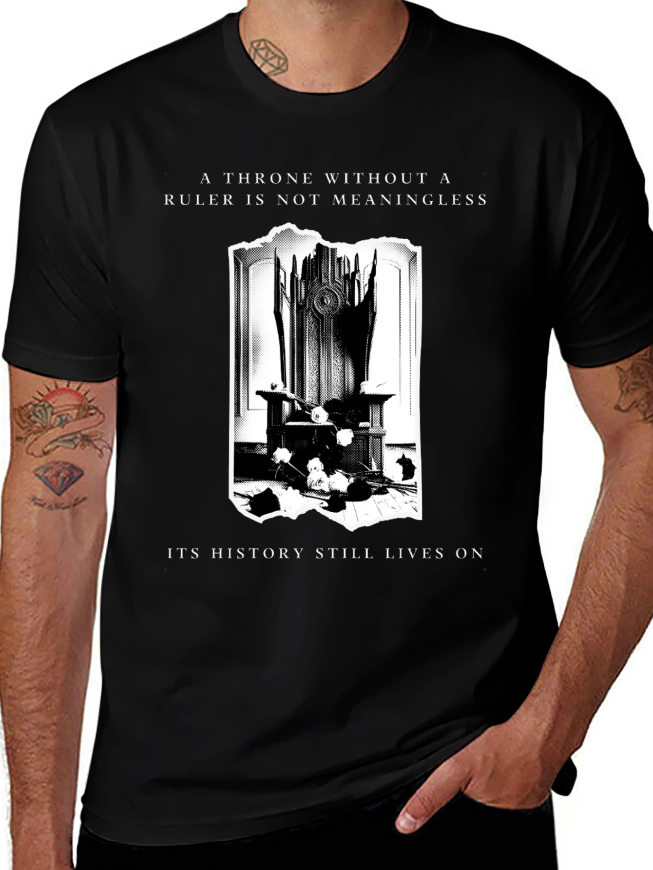 Throne History T-Shirt - Meaningful Rulerless Design