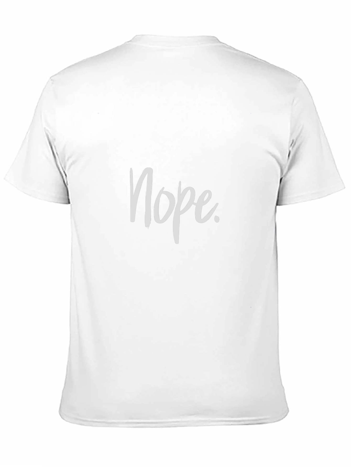 Nope Graphic Tee - Mens Casual Black T-Shirt