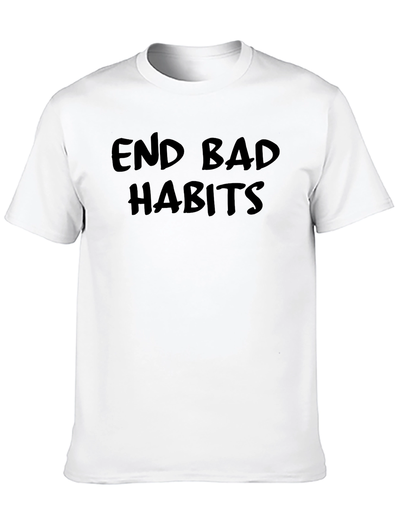 End Bad Habits Black T-Shirt
