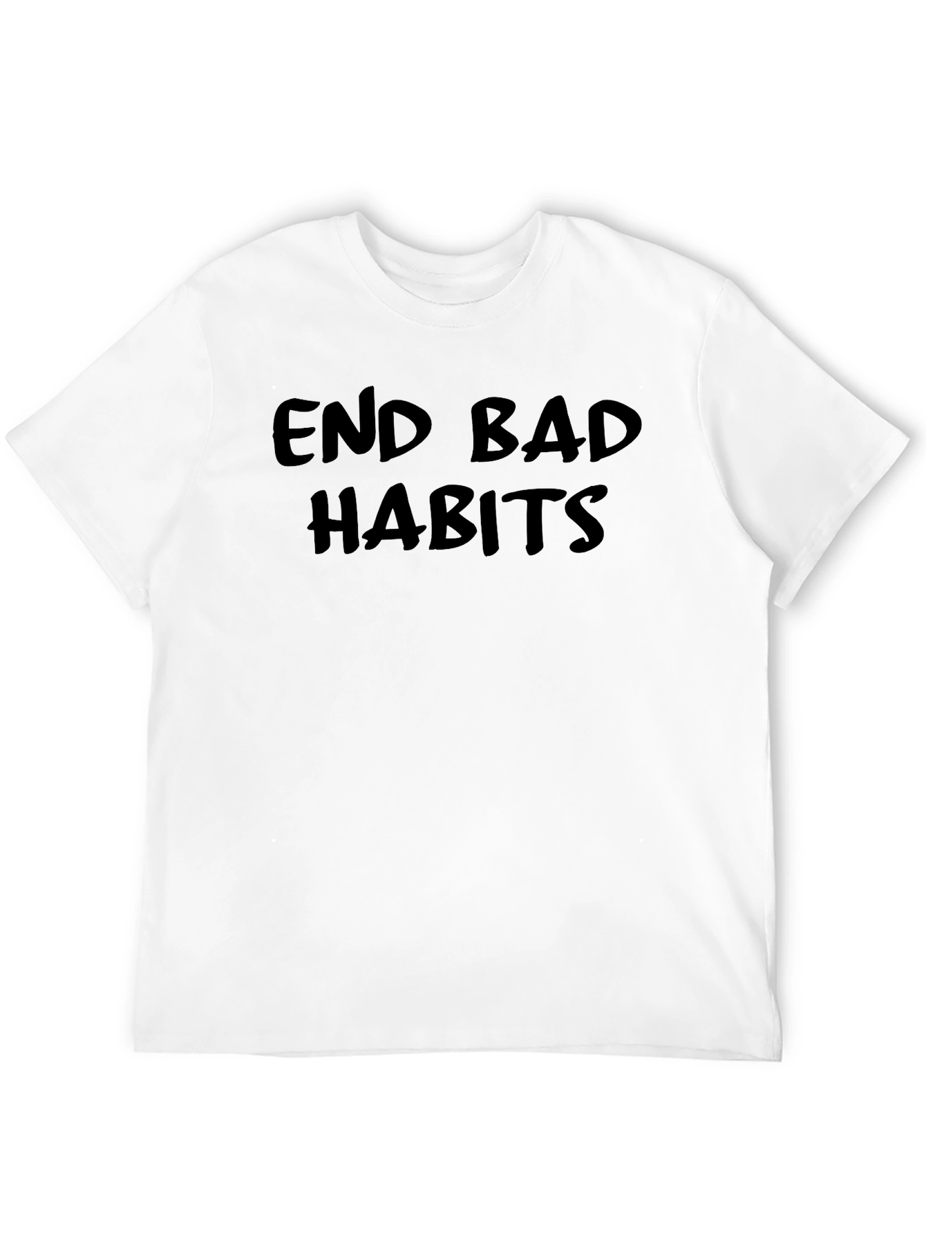 End Bad Habits Black T-Shirt