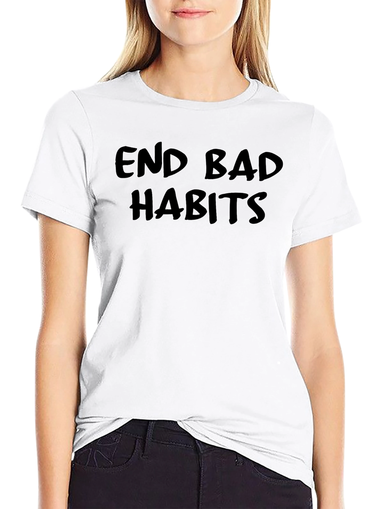 End Bad Habits Black T-Shirt
