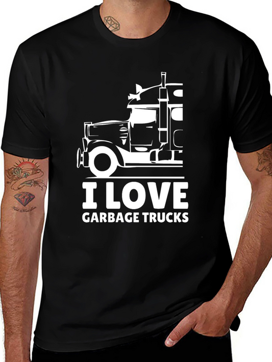 I Love Garbage Trucks T-Shirt