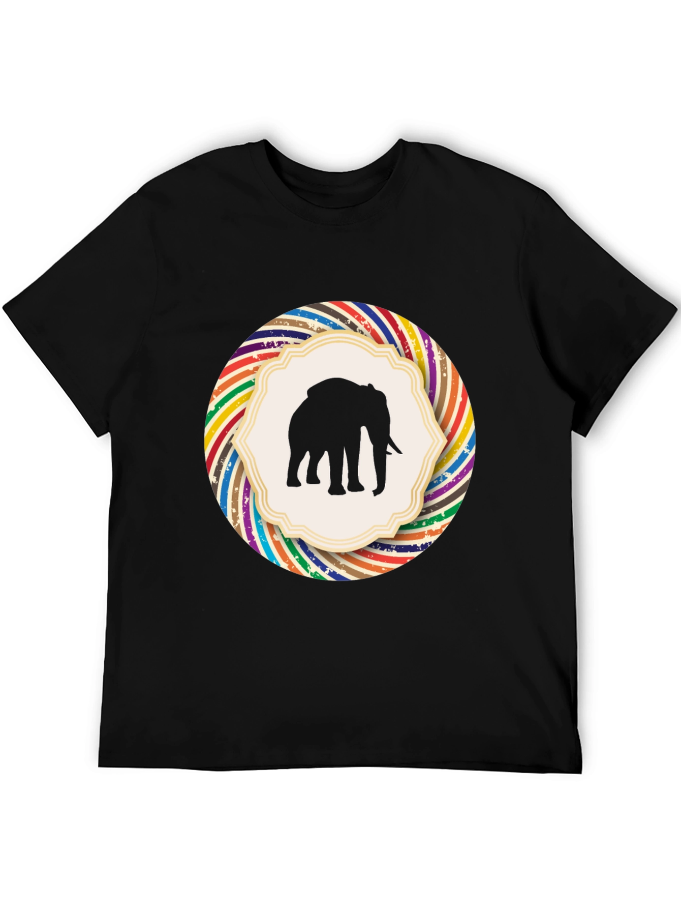 Elephant Silhouette Graphic Tee