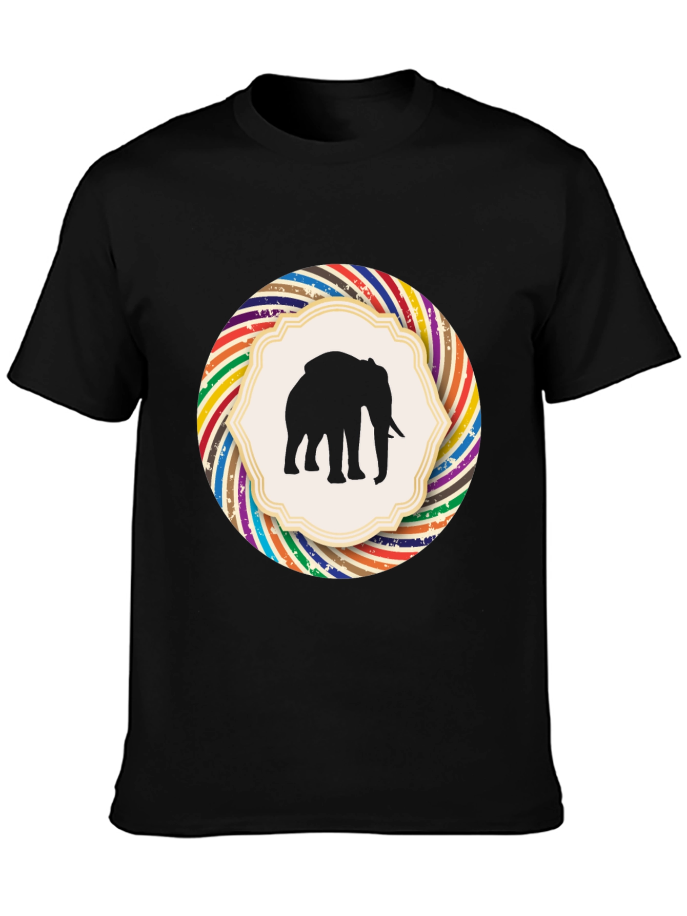 Elephant Silhouette Graphic Tee