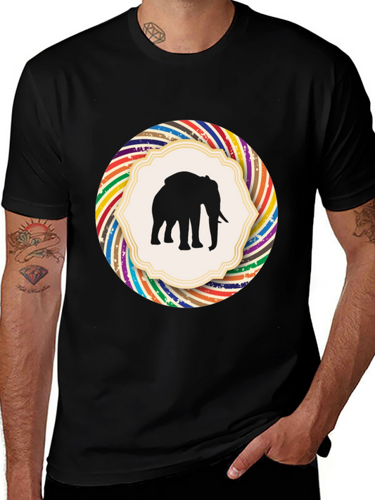 Elephant Silhouette Graphic Tee