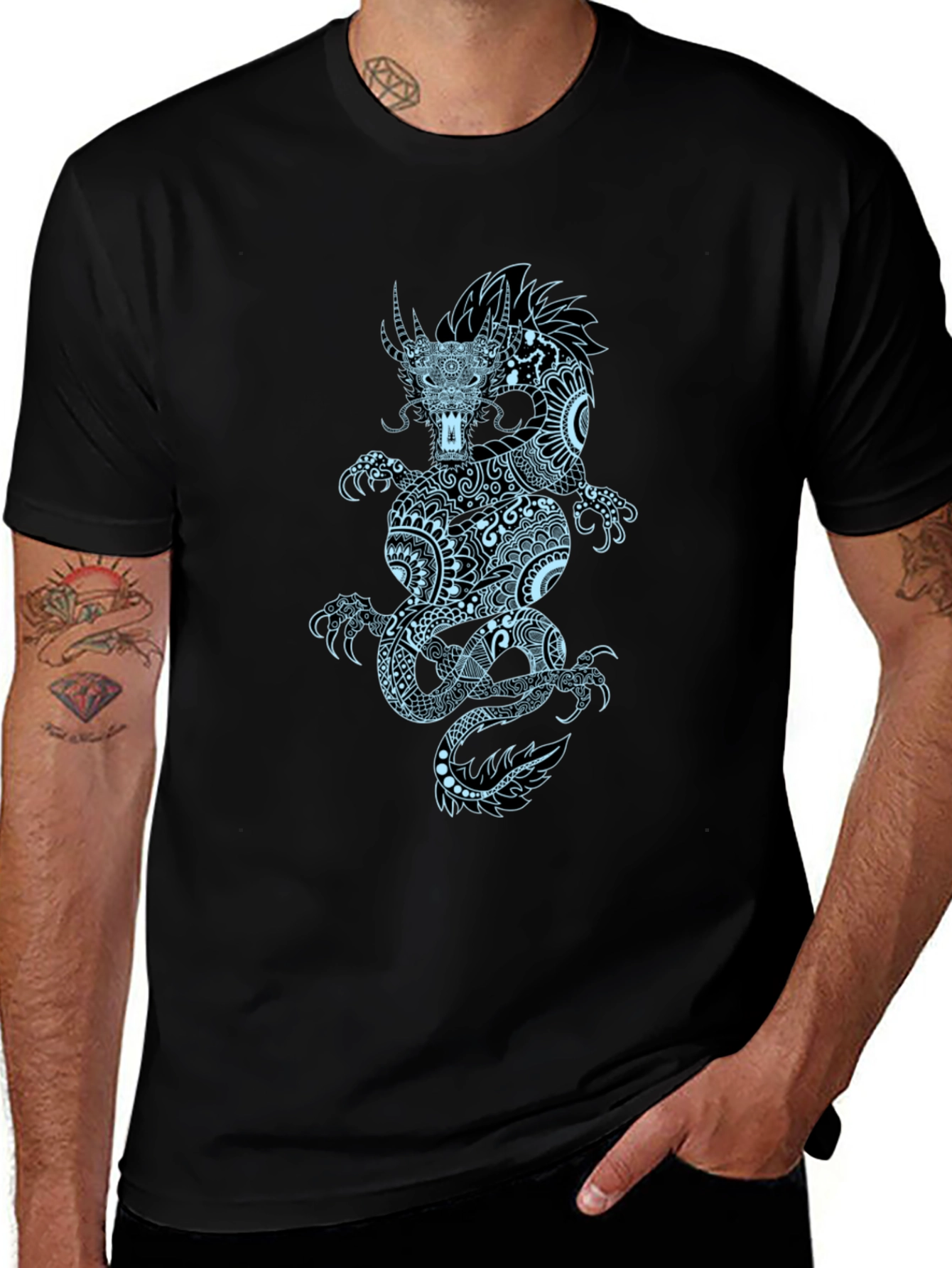 Dragon Graphic Black T-Shirt