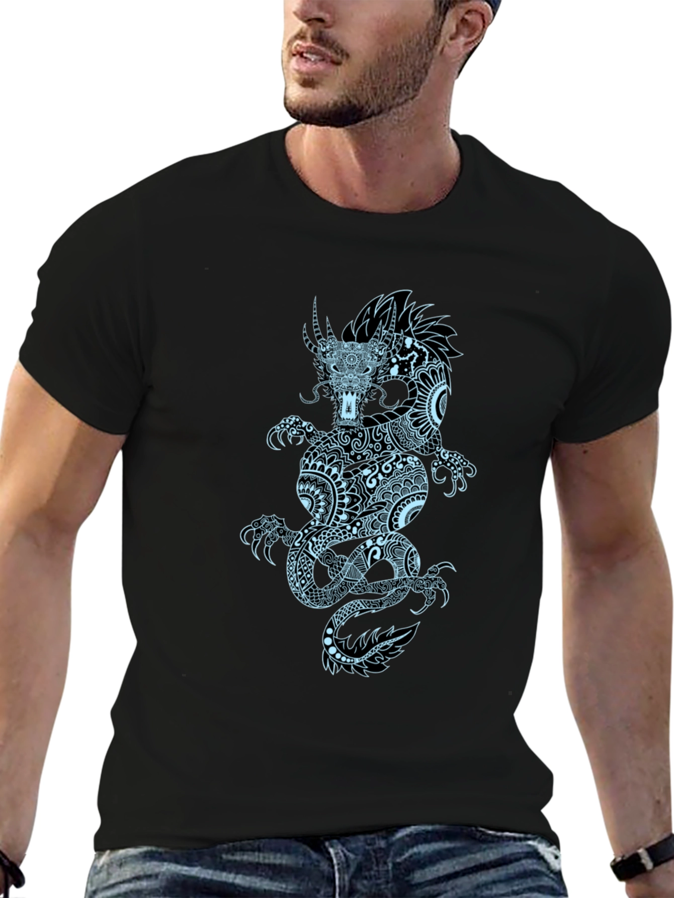 Dragon Graphic Black T-Shirt