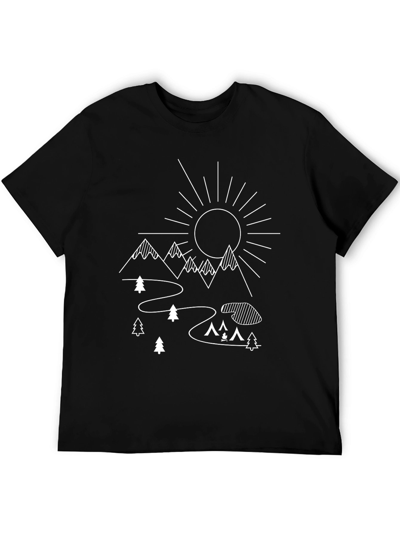 Outdoor Adventure T-Shirt - Mountain Camping Design