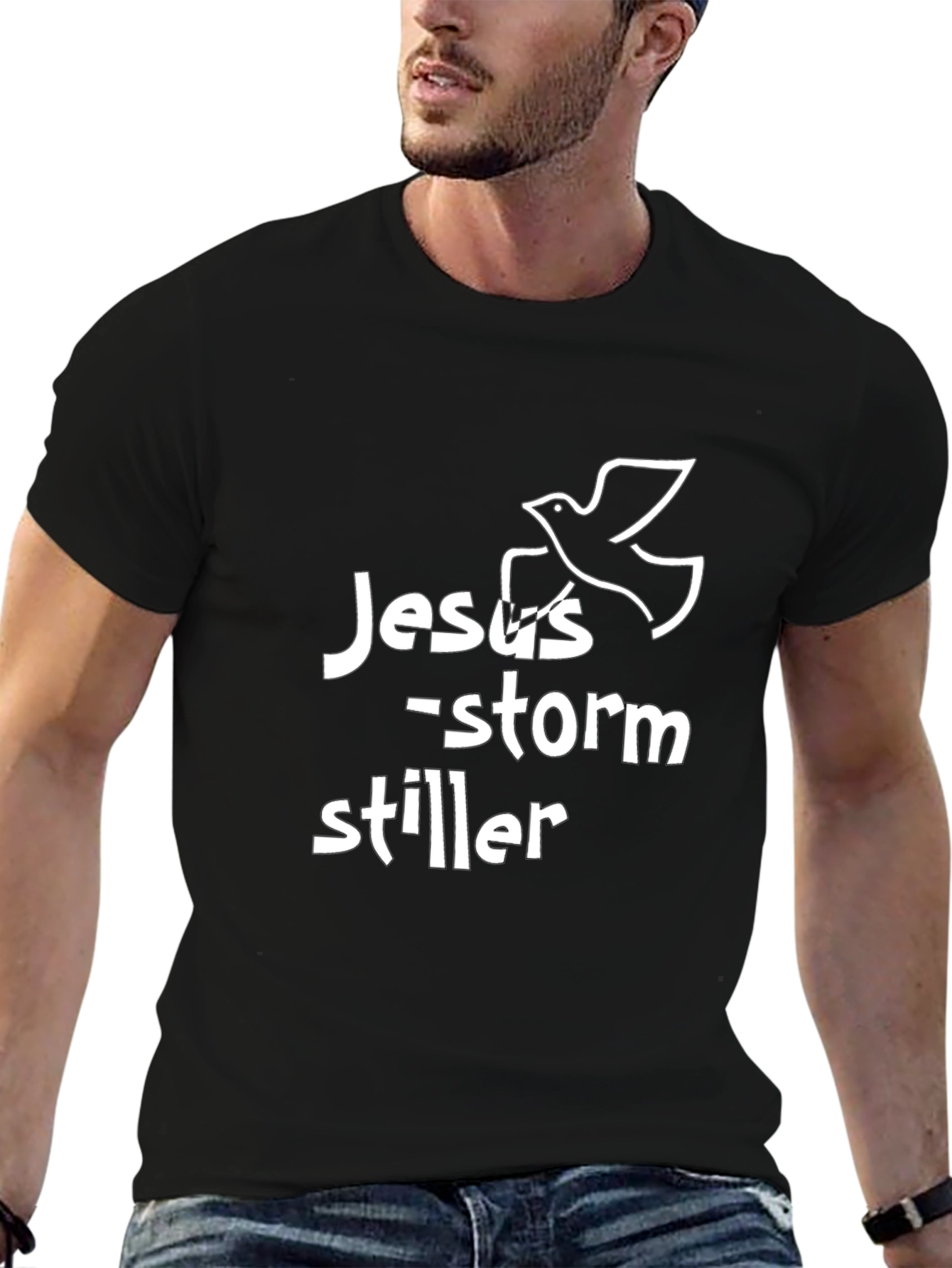 Jesus Storm Stiller Graphic T-Shirt