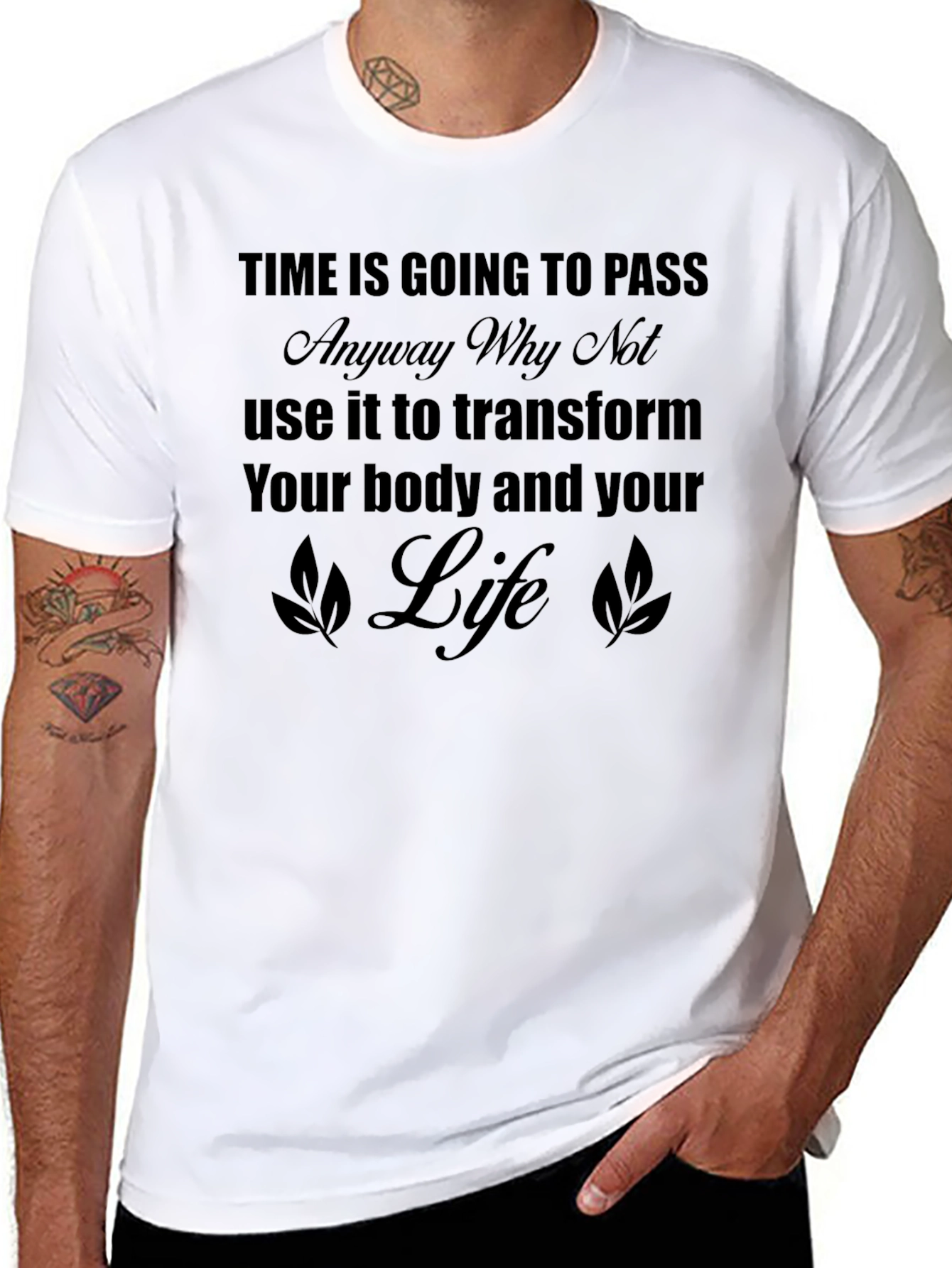 Transform Your Life T-Shirt: Motivational Fitness Tee