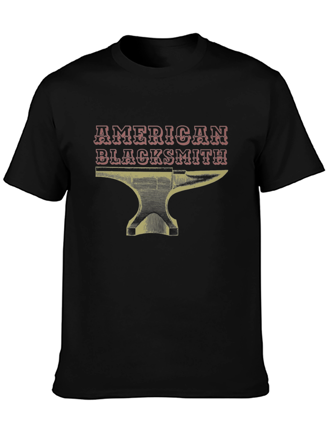 American Blacksmith Anvil Graphic Tee - Black