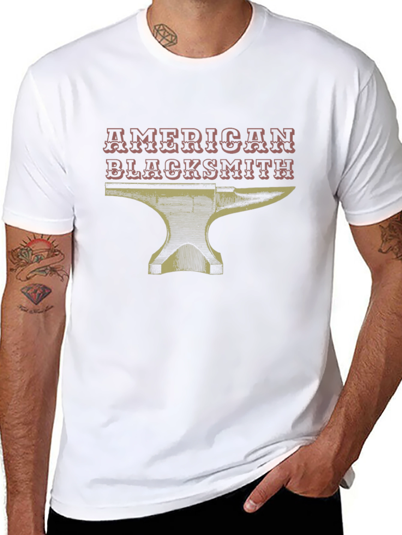 American Blacksmith Anvil Graphic Tee - Black
