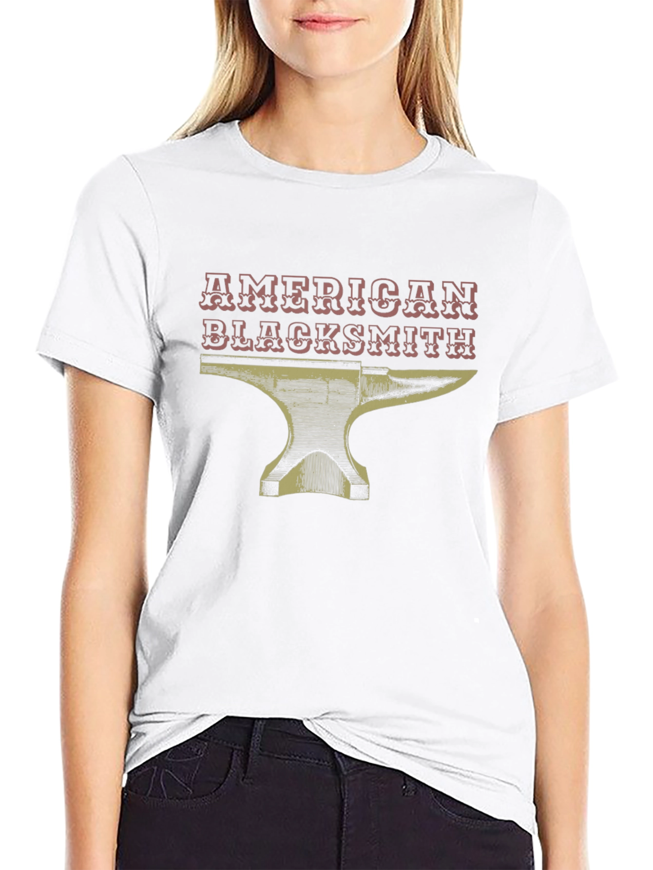 American Blacksmith Anvil Graphic Tee - Black