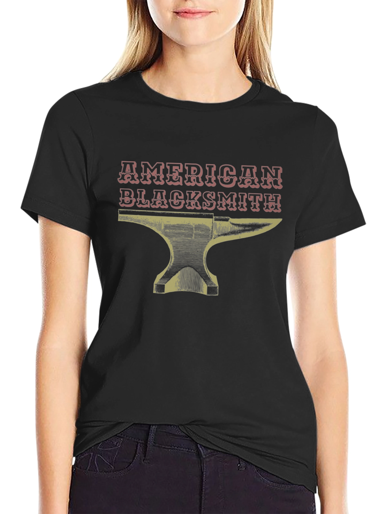 American Blacksmith Anvil Graphic Tee - Black