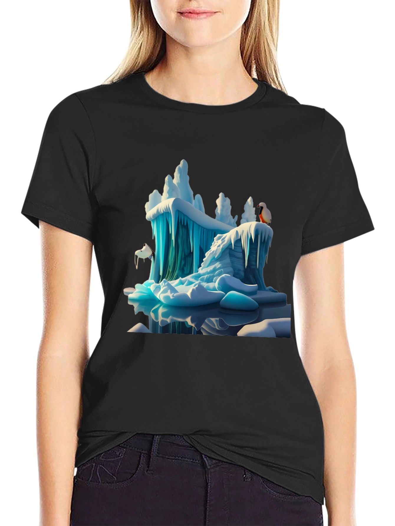 Arctic Ice T-Shirt - Penguin Design