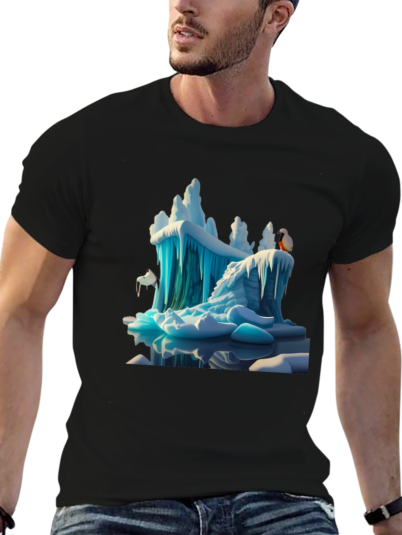 Arctic Ice T-Shirt - Penguin Design